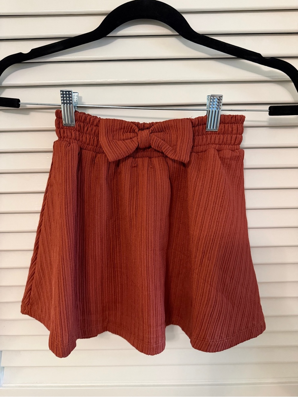 Hayden Girls Rust Bow-Accent Circle Skirt